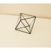 Стеклянная шкатулка для колец   в стиле лофт pi004, октаэдр